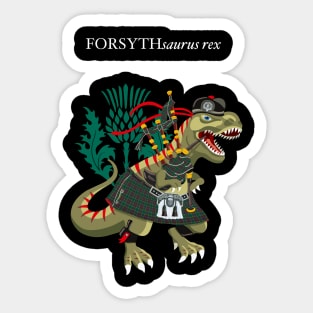 Clanosaurus Rex FORSYTHsaurus rex Plaid Forsyth Scotland Ireland Family Tartan Sticker